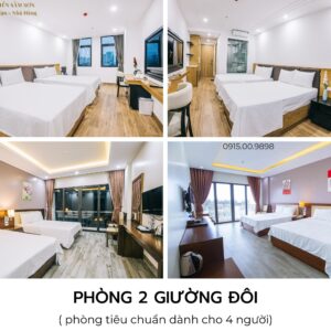 Khách Sạn Sen Biển Phòng 2 giường Tiêu Chuẩn dành cho 4 người