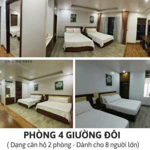 Phòng Gia Đình 4 Giường đôi Khách Sạn Sen Biển Sầm Sơn Thanh Hóa (1)